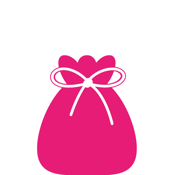 pink candy bag icon