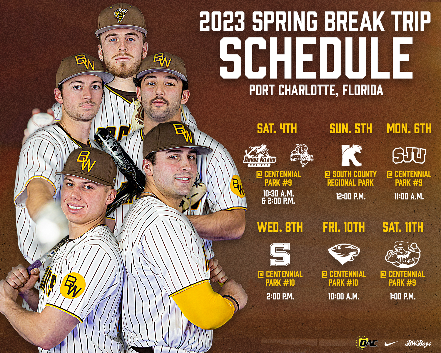 spring break schedule